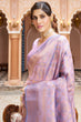Load image into Gallery viewer, Gorgeous Lavender Kanjivaram Silk Saree With Incredible Blouse Piece Bvipul