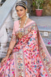 Load image into Gallery viewer, Sensational Baby Pink Pashmina saree With Lissome Blouse Piece Bvipul