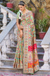 Load image into Gallery viewer, Staring Pista Pashmina saree With Efflorescence Blouse Piece Bvipul
