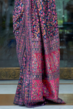 Load image into Gallery viewer, Exuberant Blue Pashmina saree With Transcendent Blouse Piece Bvipul