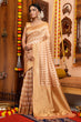 Load image into Gallery viewer, Delectable Beige Organza Silk Saree With Incredible Blouse Piece Bvipul