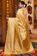 Load image into Gallery viewer, Magnetic Golden Organza Silk Saree With Pleasurable Blouse Piece Bvipul