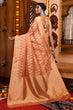 Load image into Gallery viewer, Smashing Peach Organza Silk Saree With Incredible Blouse Piece Bvipul