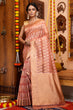 Load image into Gallery viewer, Felicitous Pink Organza Silk Saree With Snappy Blouse Piece Bvipul