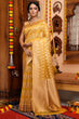 Load image into Gallery viewer, Luxuriant Yellow Organza Silk Saree With Tempting Blouse Piece Bvipul