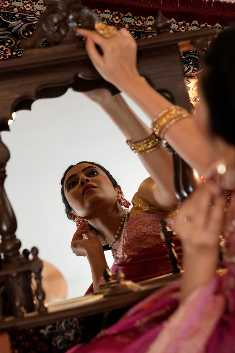 Attractive Dark Pink Linen Silk Saree With Refreshing Blouse Piece Bvipul