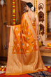 Load image into Gallery viewer, Impressive Orange Organza Silk Saree With Lassitude Blouse Piece Bvipul