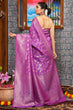 Load image into Gallery viewer, Captivating Purple Kanjivaram Silk Saree With Ravishing Blouse Piece Bvipul