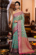 Load image into Gallery viewer, Majesty Firozi Organza Silk Saree With Palimpsest Blouse Piece Bvipul