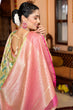Load image into Gallery viewer, Blissful Green Organza Silk Saree With Redolent Blouse Piece Bvipul