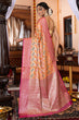 Load image into Gallery viewer, Flamboyant Orange Organza Silk Saree With Magnetic Blouse Piece Bvipul