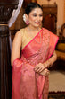Load image into Gallery viewer, Beauteous Pink Soft Banarasi Silk Saree With Divine Blouse Piece Bvipul
