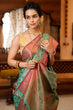 Load image into Gallery viewer, Assemblage Sea Green Soft Banarasi Silk Saree With Jazzy Blouse Piece Bvipul
