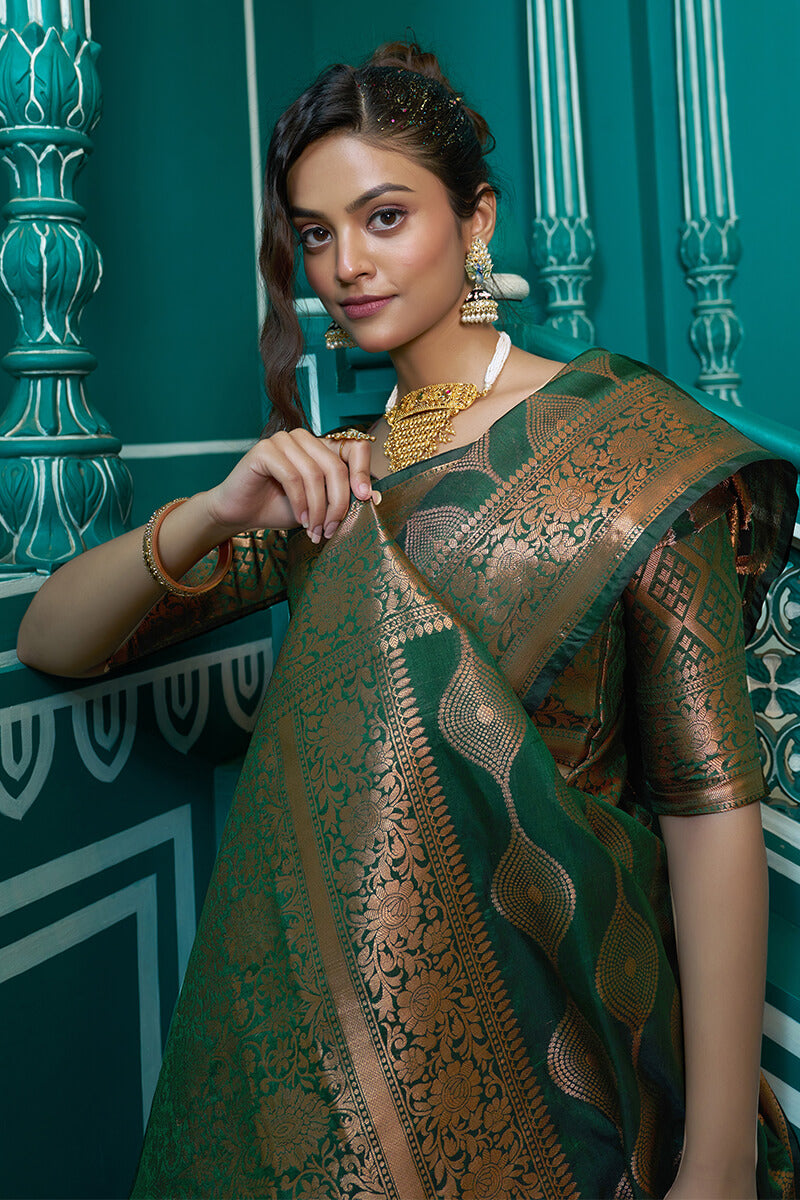 Super classy Maroon Soft Banarasi Silk Saree With Super  Blouse Piece Bvipul