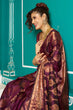 Load image into Gallery viewer, Inspiring Purple Soft Banarasi Silk Saree With Fairytale Blouse Piece Bvipul