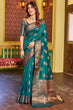 Load image into Gallery viewer, Dalliance Rama Soft Banarasi Silk Saree With Ebullience Blouse Piece Bvipul