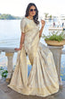 Load image into Gallery viewer, Glowing Beige Kanjivaram Silk Saree With Preferable Blouse Piece Bvipul