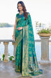 Load image into Gallery viewer, Jazzy Rama Kanjivaram Silk Saree With Engaging Blouse Piece Bvipul