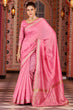 Load image into Gallery viewer, Sempiternal Pink Linen Cotton Silk Saree With Denouement Blouse Piece Bvipul