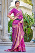 Load image into Gallery viewer, Engrossing Purple Kanjivaram Silk Saree With Epiphany Blouse Piece Bvipul