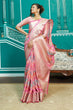 Load image into Gallery viewer, Glittering Baby Pink Organza Silk Saree With Radiant Blouse Piece Bvipul