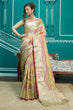 Load image into Gallery viewer, Splendorous Pista Organza Silk Saree With Inspiring Blouse Piece Bvipul