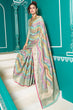 Load image into Gallery viewer, Tempting Sky Organza Silk Saree With Stunner Blouse Piece Bvipul