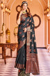 Load image into Gallery viewer, Admirable Black Soft Banarasi Silk Saree With Adorable Blouse Piece Bvipul