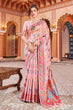 Load image into Gallery viewer, Jazzy Baby Pink Linen Silk Saree With Prettiest Blouse Piece Bvipul