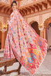 Load image into Gallery viewer, Jazzy Baby Pink Linen Silk Saree With Prettiest Blouse Piece Bvipul