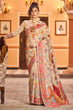 Load image into Gallery viewer, Elegant Beige Linen Silk Saree With Surpassing Blouse Piece Bvipul