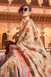 Load image into Gallery viewer, Elegant Beige Linen Silk Saree With Surpassing Blouse Piece Bvipul
