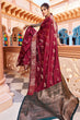 Load image into Gallery viewer, Classic Wine Soft Banarasi Silk Saree With A glam Blouse Piece Bvipul