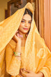 Load image into Gallery viewer, Murmurous Yellow Linen Silk Saree With Propinquity Blouse Piece Bvipul