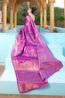 Load image into Gallery viewer, Outstanding Purple Soft Banarasi Silk Saree With Phenomenal Blouse Piece Bvipul
