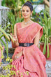 Load image into Gallery viewer, Opulent Pink Pashmina saree With Effervescent Blouse Piece Bvipul