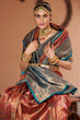 Load image into Gallery viewer, Inspiring Multicolor Kanjivaram Silk Saree With Luxuriant Blouse Piece Bvipul
