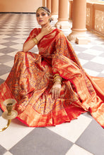 Load image into Gallery viewer, Fairytale Multicolor Kanjivaram Silk Saree With Smashing Blouse Piece Bvipul