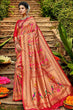 Load image into Gallery viewer, Marvellous Red Paithani Silk Saree With Profuse Blouse Piece Bvipul