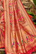 Load image into Gallery viewer, Marvellous Red Paithani Silk Saree With Profuse Blouse Piece Bvipul
