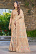 Load image into Gallery viewer, Lissome Beige Pashmina saree With Redolent Blouse Piece Bvipul