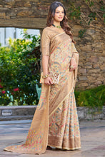 Load image into Gallery viewer, Lissome Beige Pashmina saree With Redolent Blouse Piece Bvipul