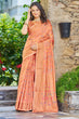 Load image into Gallery viewer, Classic Orange Pashmina saree With Engaging Blouse Piece Bvipul