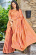 Load image into Gallery viewer, Classic Orange Pashmina saree With Engaging Blouse Piece Bvipul