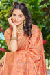 Load image into Gallery viewer, Classic Orange Pashmina saree With Engaging Blouse Piece Bvipul