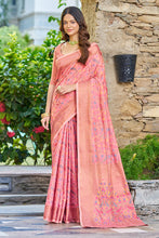 Load image into Gallery viewer, Super classy Pink Pashmina saree With Exuberant Blouse Piece Bvipul