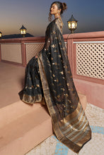 Load image into Gallery viewer, Transcendent Black Soft Silk Saree with Magnificat  Blouse Piece Bvipul