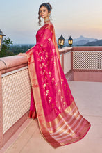 Load image into Gallery viewer, Incomparable Dark Pink Soft Silk Saree with Most Flattering Blouse Piece Bvipul