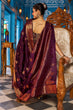 Load image into Gallery viewer, Radiant Purple Banarasi Silk Saree With Exceptional Blouse Piece Bvipul