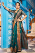 Load image into Gallery viewer, Prominent Rama Banarasi Silk Saree With Blissful Blouse Piece Bvipul